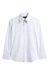 Andrew Marc Kids' Mini Dot Dress Shirt In White