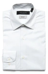 Andrew Marc Kids' Pin Dot Button-up Shirt In Grey/white