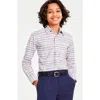 Andrew Marc Kids' Plaid Button-up Shirt In Blue