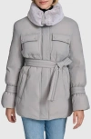 Andrew Marc Laken Coat In Ash