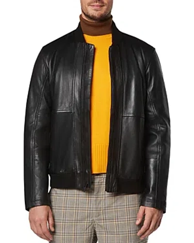 ANDREW MARC MACNEIL LEATHER BOMBER JACKET
