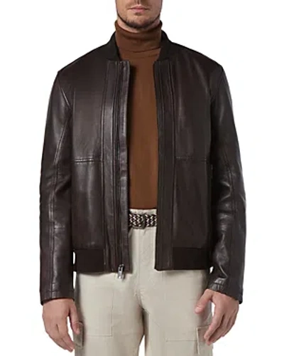 ANDREW MARC MACNEIL LEATHER BOMBER JACKET