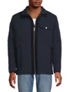 Andrew Marc Men's Amberg Mockneck Quilted Jacket In Ink