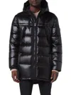 Andrew Marc Men's Barreto Hooded Puffer Jacket In Black