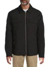Andrew Marc Men's Brockman Diamond Quilted Jacket In Black
