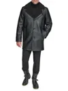 ANDREW MARC MEN'S CONDORE ANTIQUE FAUX SHEARLING TOPCOAT