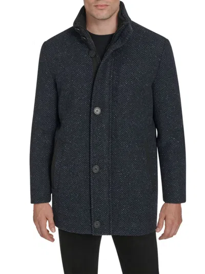 ANDREW MARC MEN'S DORSEY WOOL-BLEND CAR COAT