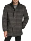 Andrew Marc Men's Dorsey Wool-blend Car Coat In Brown