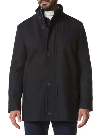 Andrew Marc Men's Dorsey Wool Blend Field Jacket In Charcoal