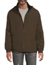 Andrew Marc Men's Gatton Solid Hooded Jacket In Green