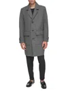 Andrew Marc Men's Gondet Melton Wool Blend Overcoat In Charcoal
