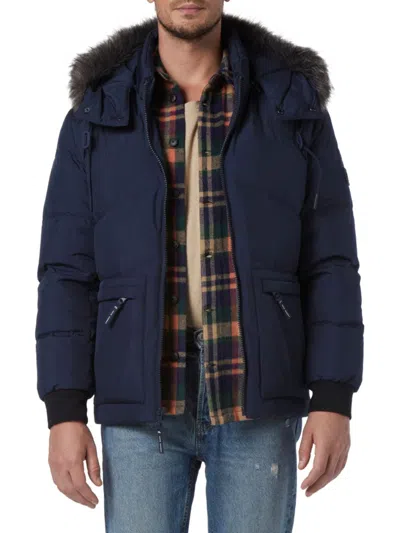 Andrew Marc Gramercy Water Resistant Parka In Ink