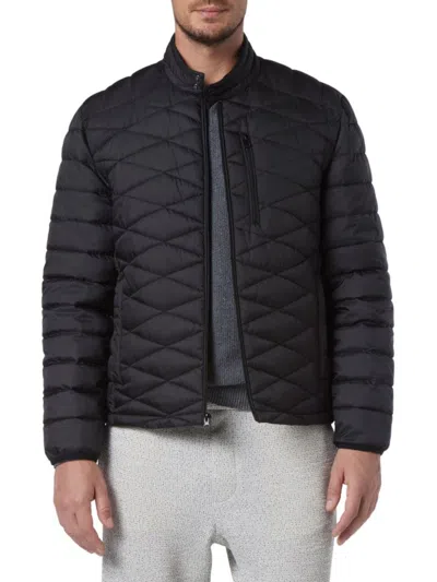 Andrew Marc Men's Hackett Packable Quilted Jacket In Black