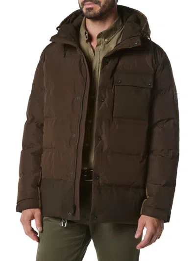 Andrew Marc Men's Halifax Down Quilted Parka Jacket In Jungle