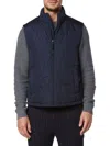 Andrew Marc Hampden Quilt Vest In Blue