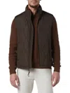 Andrew Marc Hampden Quilt Vest In Jungle