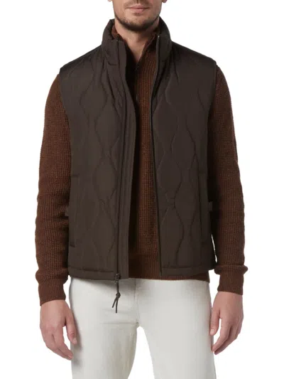 Andrew Marc Men's Hampden Quilted Vest In Jungle