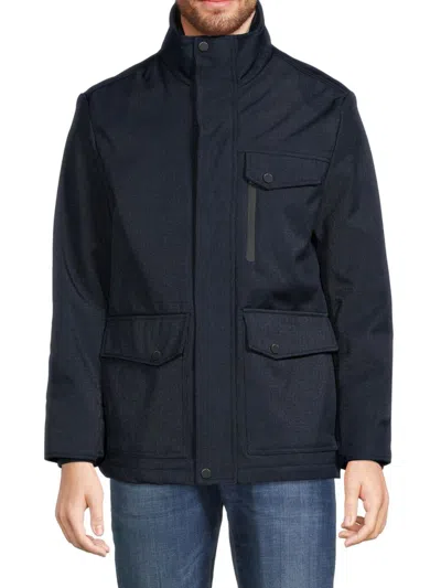 Andrew Marc Men's Solid Jacket In Ink