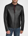 Andrew Marc Macalister Racer Jacket In Black