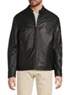 Andrew Marc Men's Macys Leather Jacket In Black