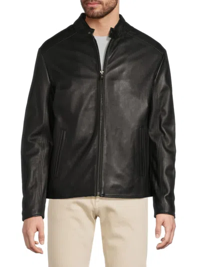 Andrew Marc Men's Macys Leather Jacket In Black