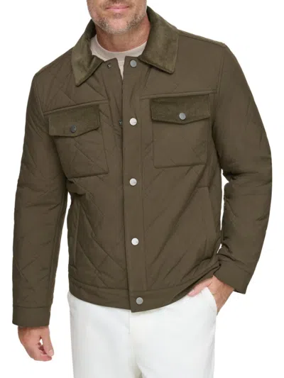 Andrew Marc Walkerton Quilted Jacket In Jungle