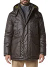 Andrew Marc Men's Marc New York Oxley Faux Wool Quilted Bob Jacket In Canteen