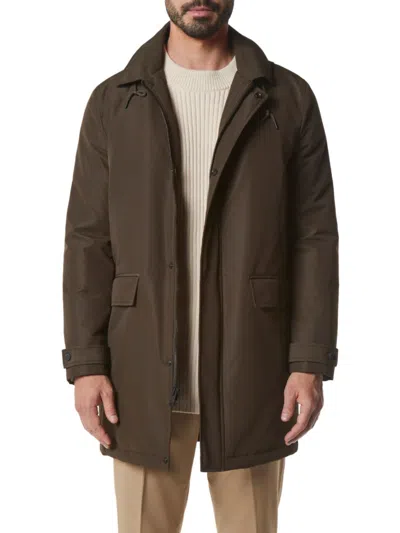 Andrew Marc Men's Merrimack Hooded Longline Jacket In Jungle