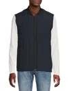 Andrew Marc Men's Oxley Quilted Vest In Blue