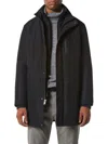 Andrew Marc Men's Picton Solid Jacket With Bib In Black