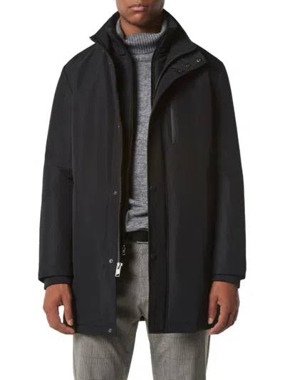 Andrew Marc Men's Picton Solid Jacket With Bib In Black