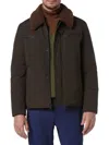 Andrew Marc Men's Randall Faux Shearling Bomber Jacket In Jungle