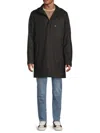 Andrew Marc Men's Smithton Solid Hooded Raincoat In Black