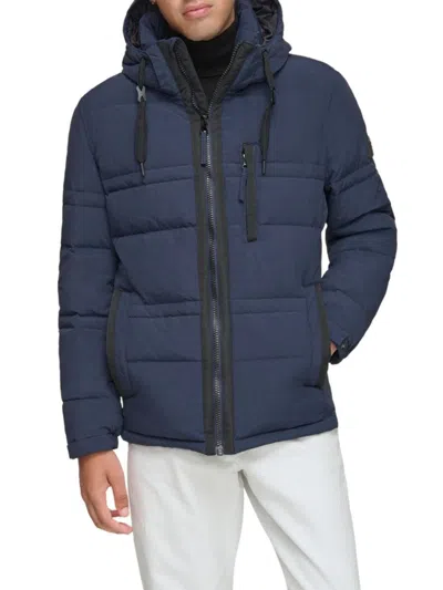 Andrew Marc Men's The Holden Puffer Parka In Ink