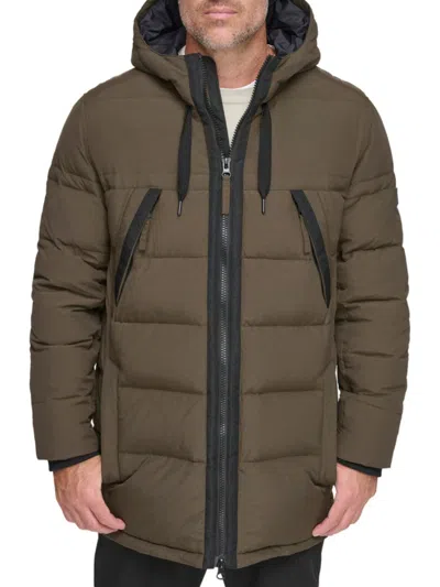 Andrew Marc Men's The Holden Puffer Parka In Olive