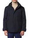 Andrew Marc Men's Tompkins Neoprene Parka In Dark Blue