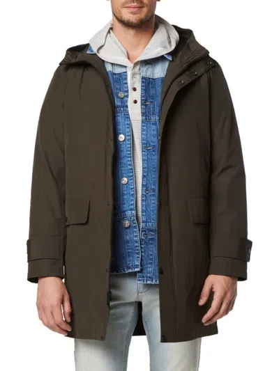 Andrew Marc Men's Tucker Hooded Parka In Green