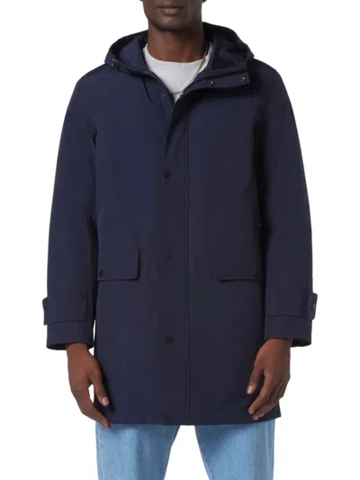 Andrew Marc Men's Tucker Hooded Parka In Navy