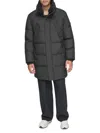 Andrew Marc Men's Valcour Relaxed Faux Fur Trim Down Jacket In Black