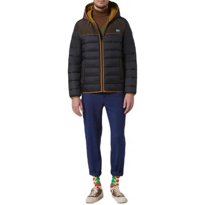 ANDREW MARC MENS COLORBLOCK QUILTED PUFFER JACKET