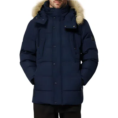 Andrew Marc Mens Quilted Polyester Parka Coat