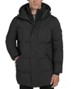 Andrew Marc Millstream Tech Down Parka Jacket In Black