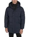 Andrew Marc Millstream Tech Down Parka Jacket In Blue