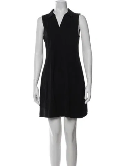 Pre-owned Andrew Marc Mini Dress In Black