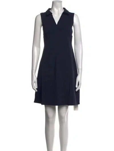 Pre-owned Andrew Marc Mini Dress W/ Tags In Blue