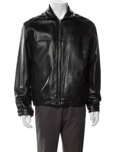 Pre-owned Andrew Marc Moto Jacket In Brown