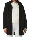 ANDREW MARC NEW YORK SENECA HOODED FAUX SHERPA PARKA