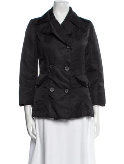 Pre-owned Andrew Marc Nylon Blazer In Black