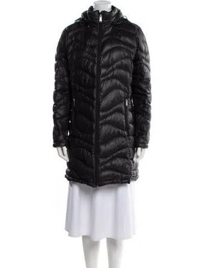 Pre-owned Andrew Marc Nylon Down Coat In Black