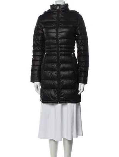 Pre-owned Andrew Marc Nylon Down Coat In Black